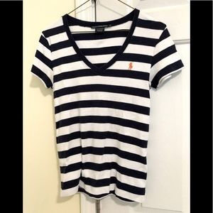 Short sleeve polo type shirt by Ralph Loren.  Size large.